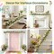 6 Ft Easter Garland, Easter Egg Garland for Mantle, Spring Summer Pastel Artificial Flower Garlands, Easter Decorations for Home Mantle Fireplace Indoor Decor
